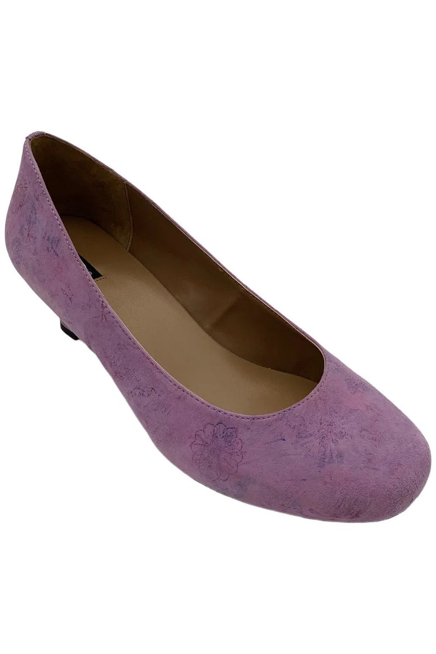 ARRAY Women's Flatter Heel Purple/Floral - Wide